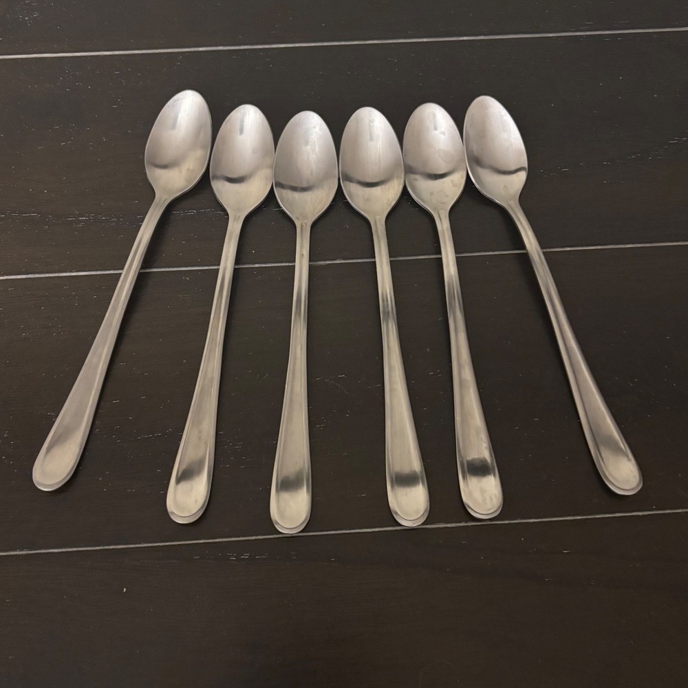 Cambridge | Malibu | Stainless Steel | Iced Tea Spoons | Set of 6 | 7.5 inch